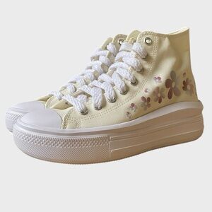 NWB Converse Chuck Taylor All Star Move Platform Gradient Flowers Shoes Sz 10.5